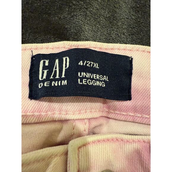 Gap Jeans Womens 4x27XL Pink Universal Legging High Rise Stretch Denim Pants - Picture 9 of 14
